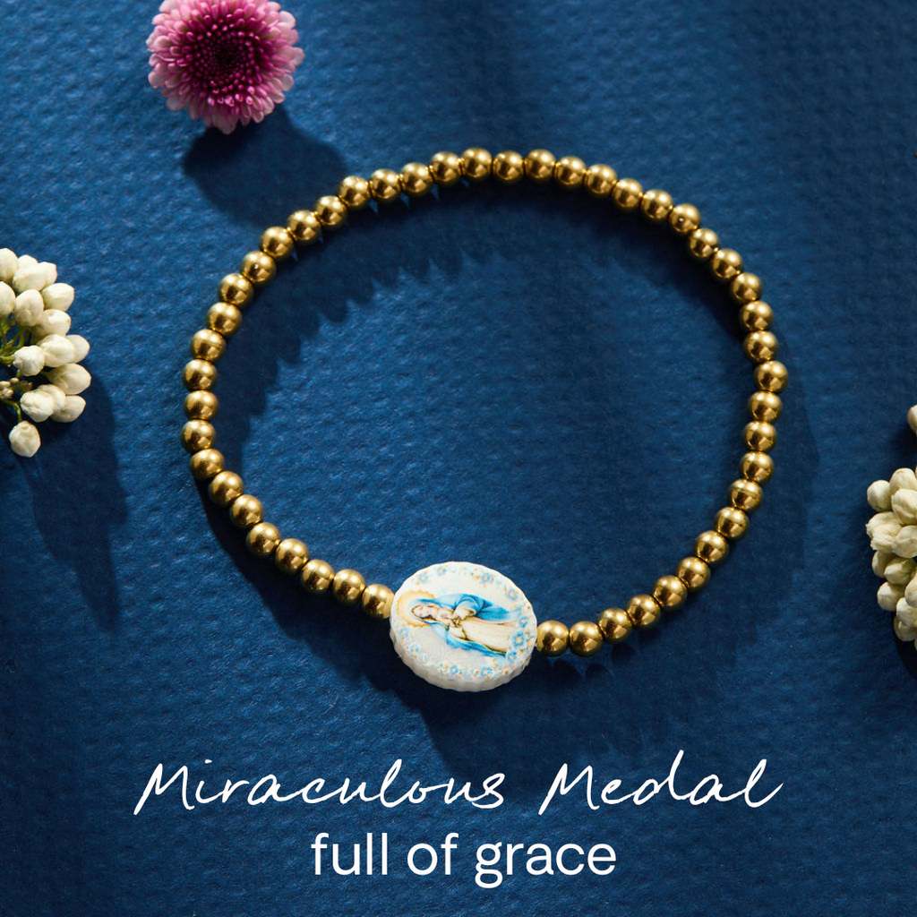 Holy Water Miraculous Medal Bracelet | Lourdes